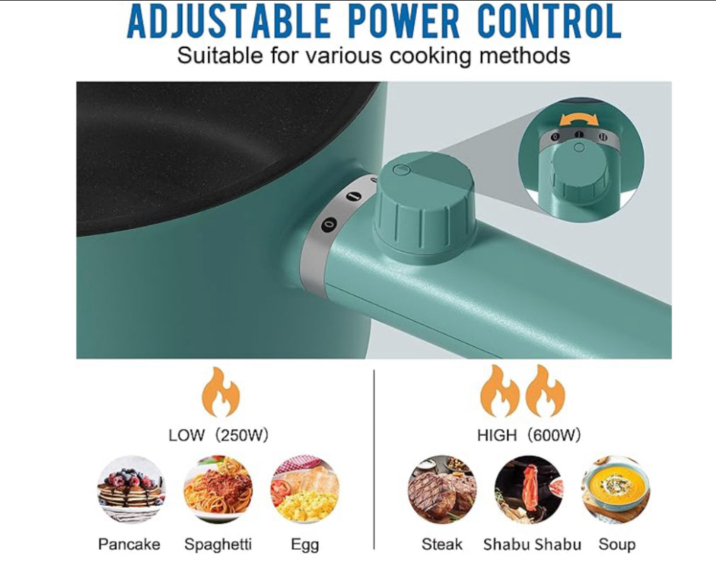 Compact Electric Hot Pot & Skillet